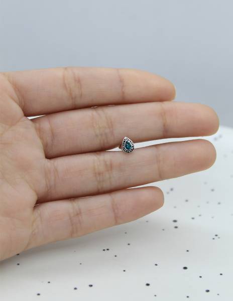 Aros de Plata de Gota 6mm 2