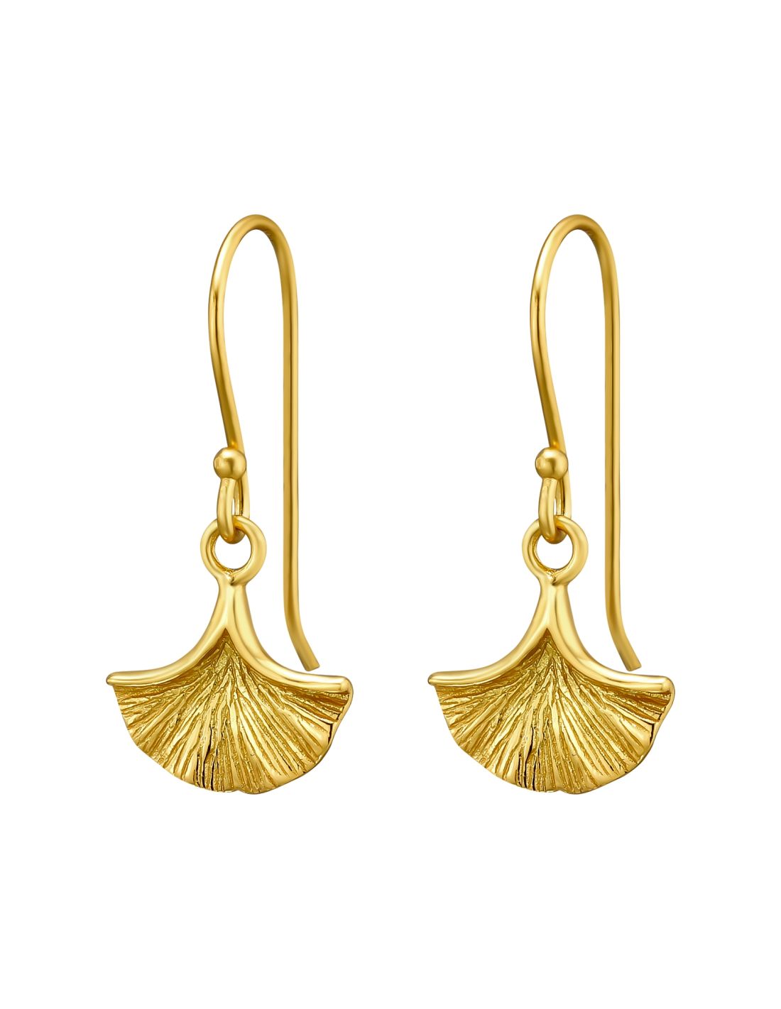 Aros de plata Rosi bañados en oro 24k