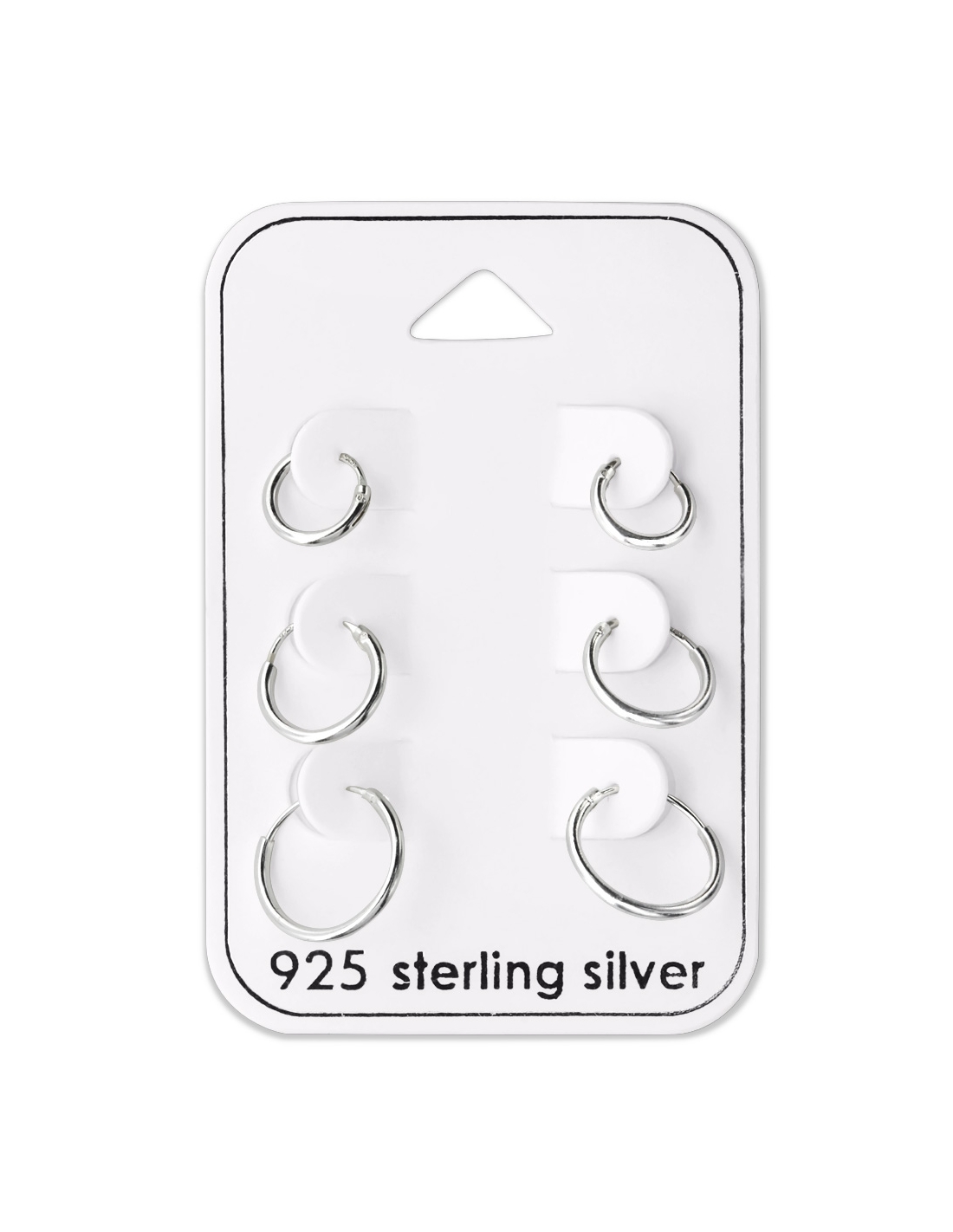 Conjuntos de argollas de plata