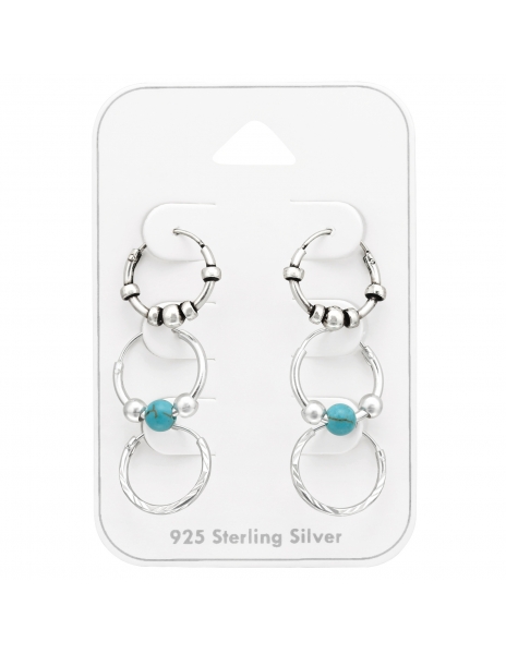 Conjunto de argollas bali...