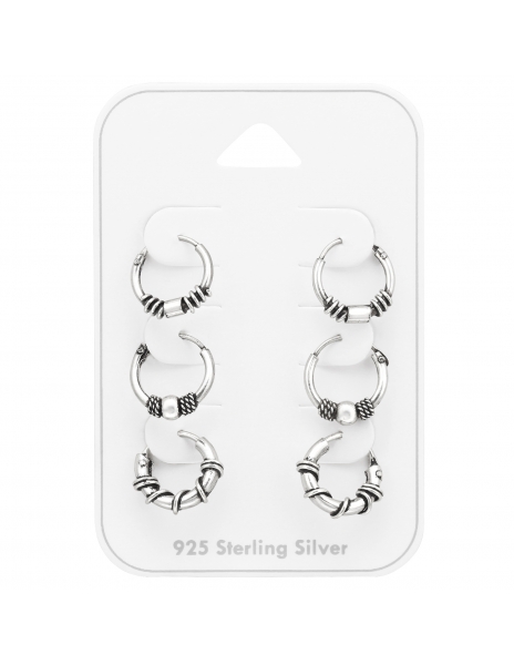 Conjunto de argollas bali...