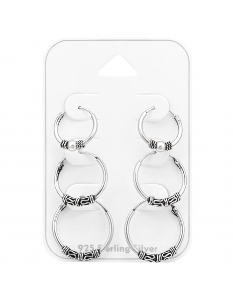 Conjunto de argollas bali...