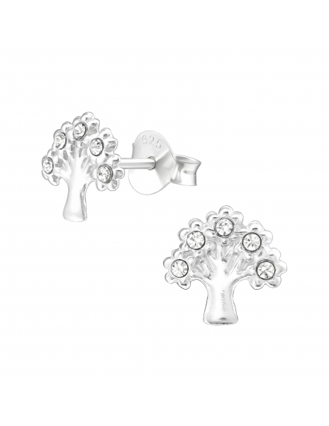 Aros de plata de arbol 8mm