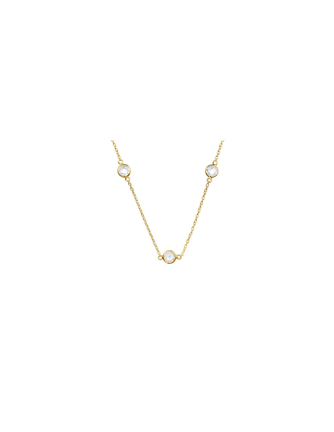 Collar de Plata 925 Bañado en oro 24K...