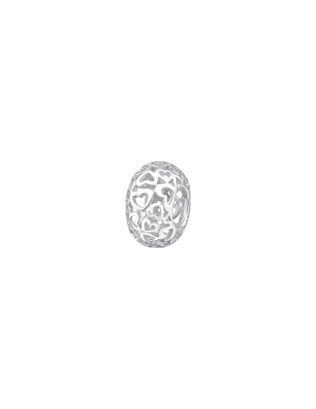 Charms de Plata 925 Filigree Hearts 6018