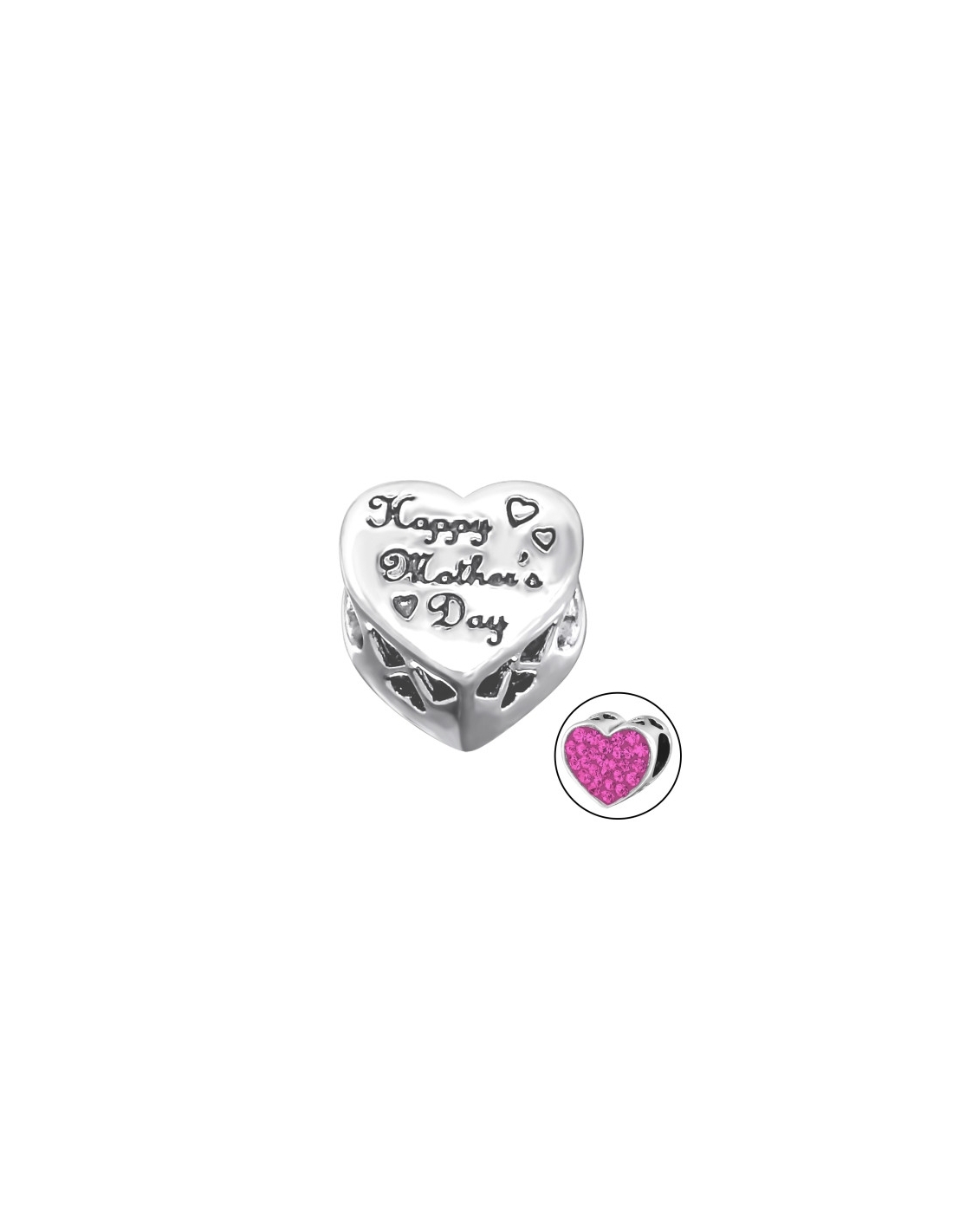Charms de Plata 925 Heart Happy...