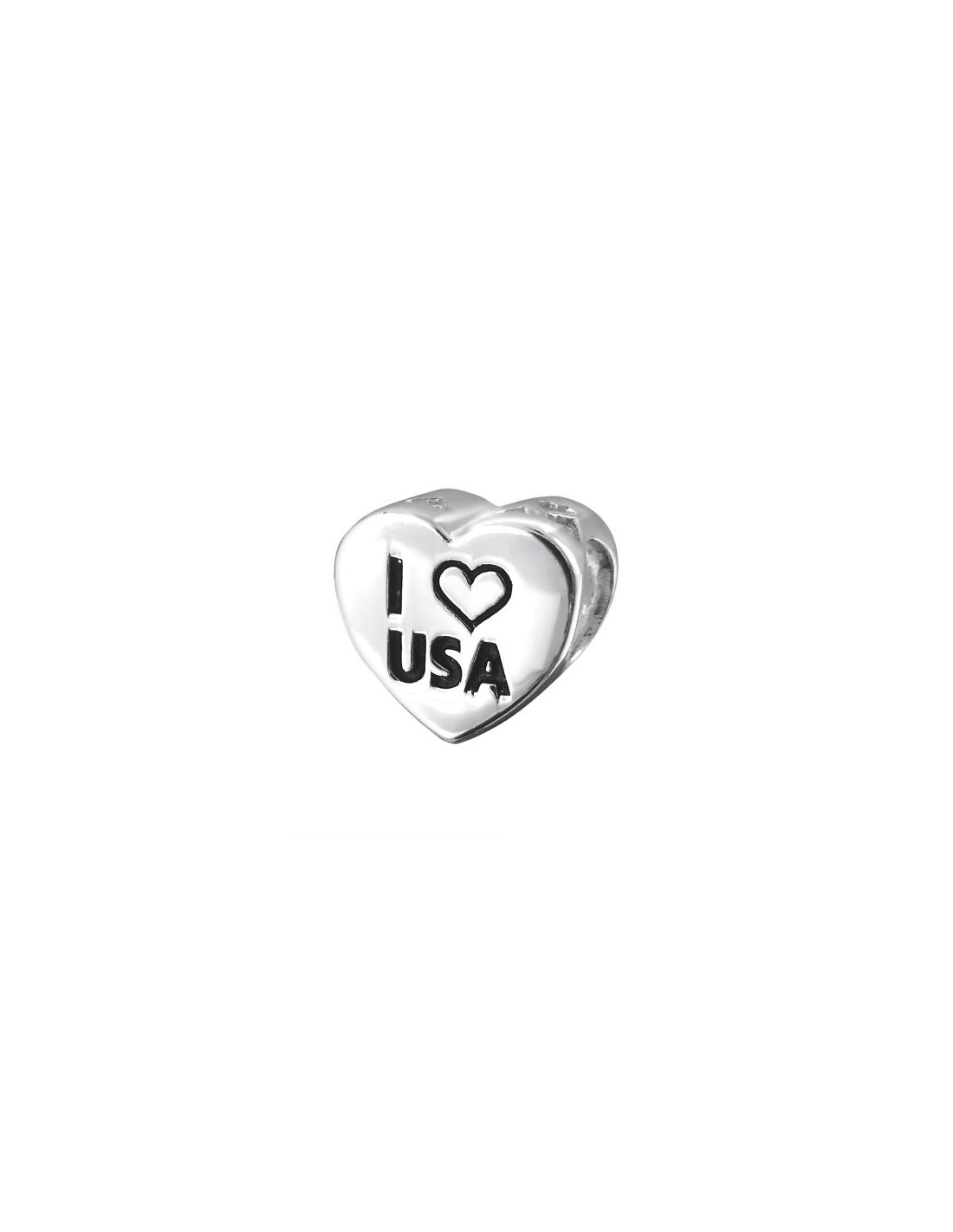 Charms de Plata 925 I Love Usa 19832