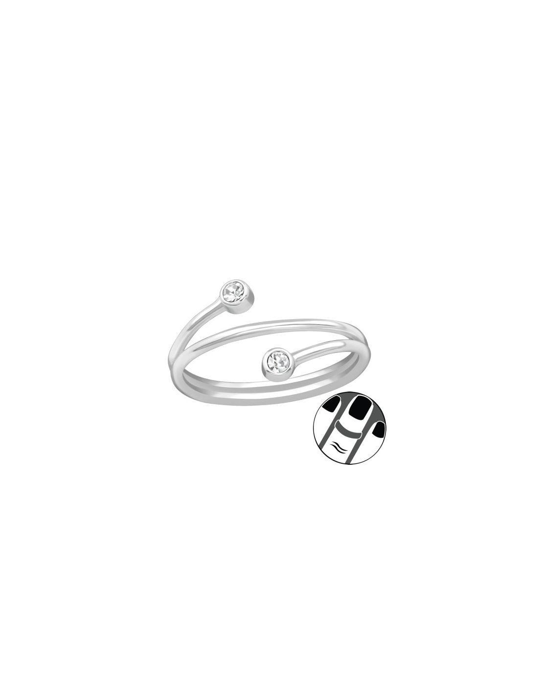 Anillos de Plata 925 MIDI  Twist 20670