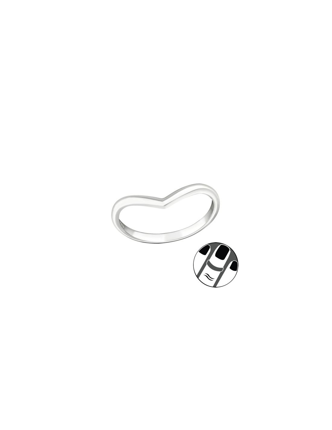 Anillos de Plata 925 MIDI  Heart 20729