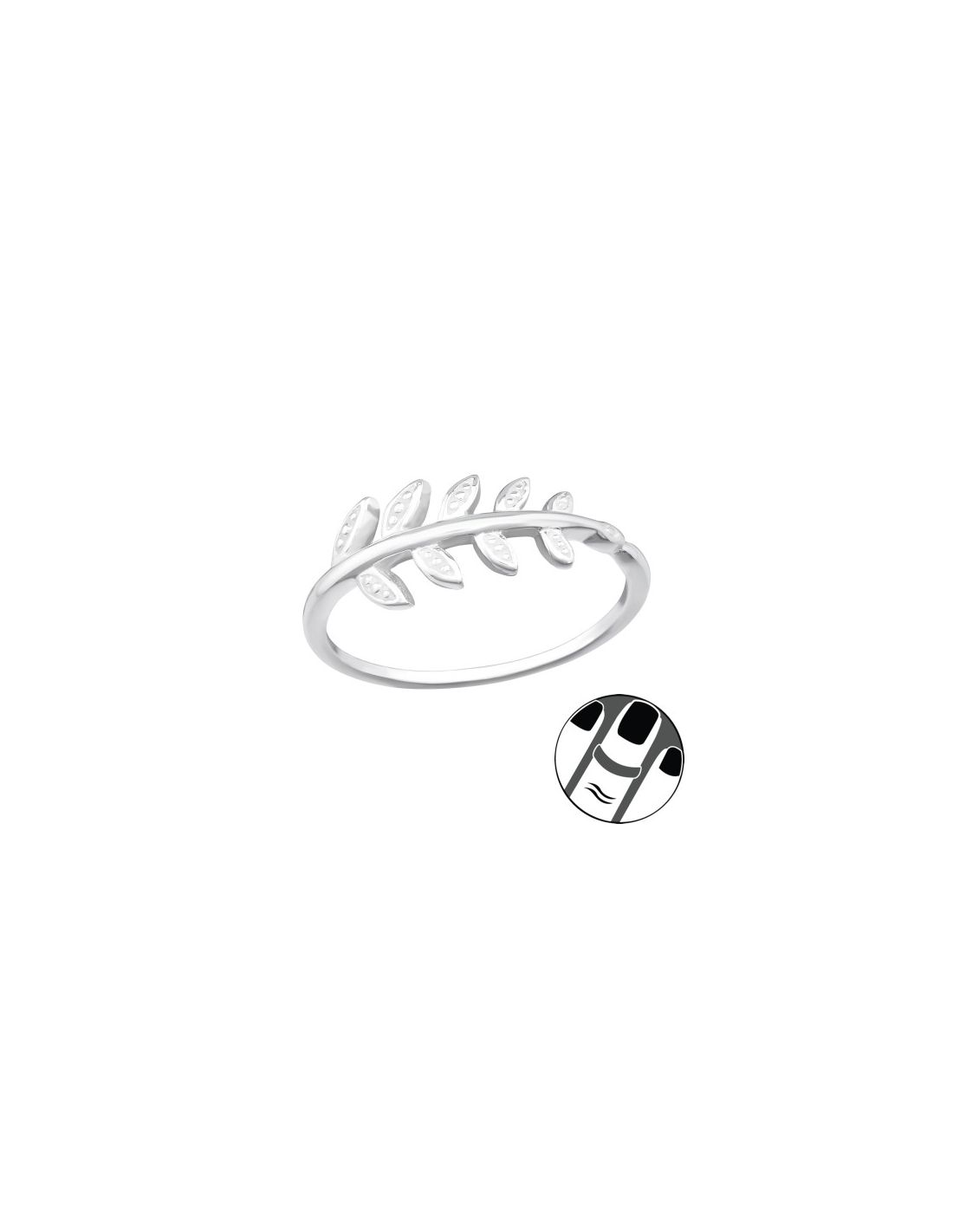 Anillos de Plata 925 MIDI  Leaves 39695