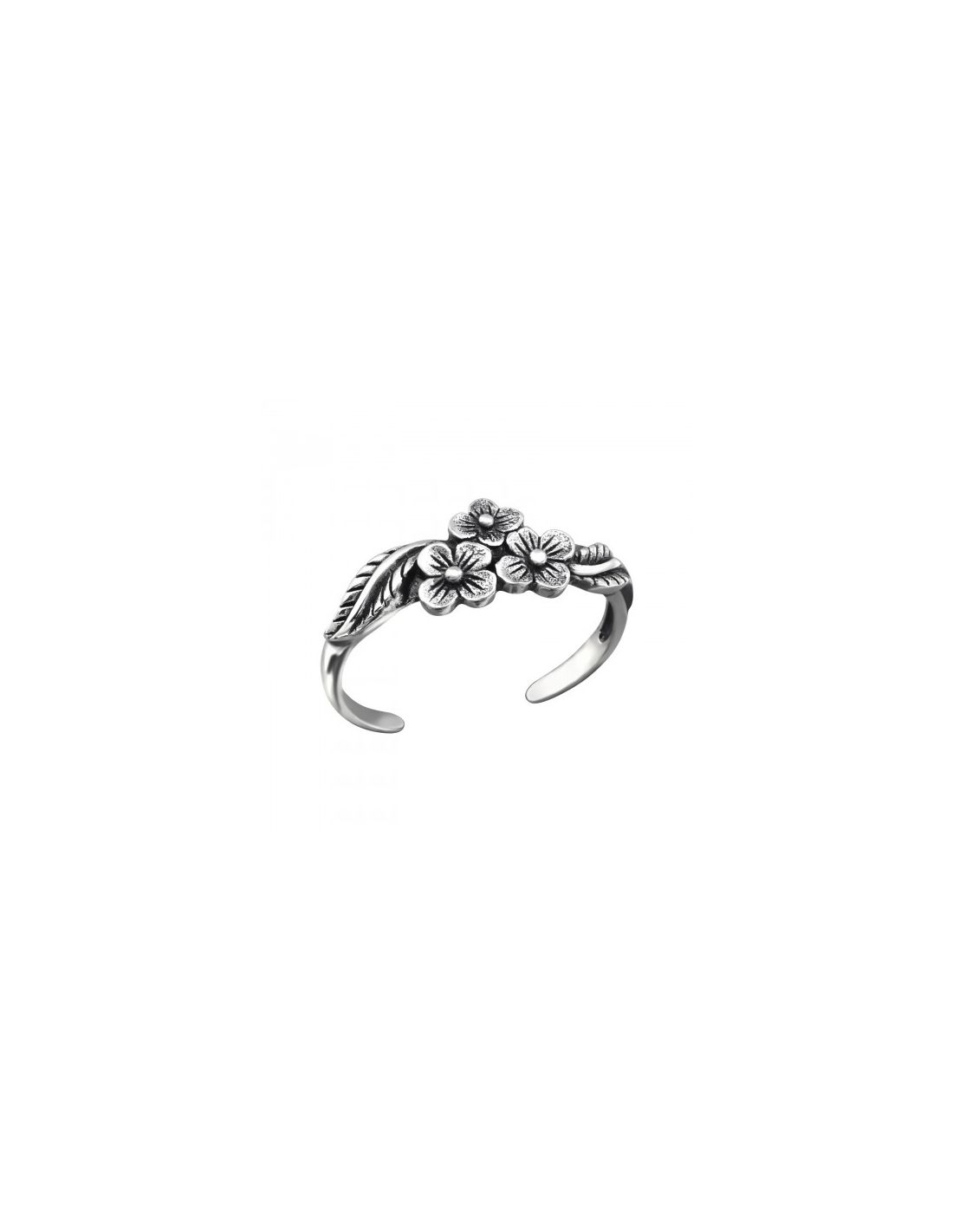 Anillo de Plata 925 Ajustable Flowers...