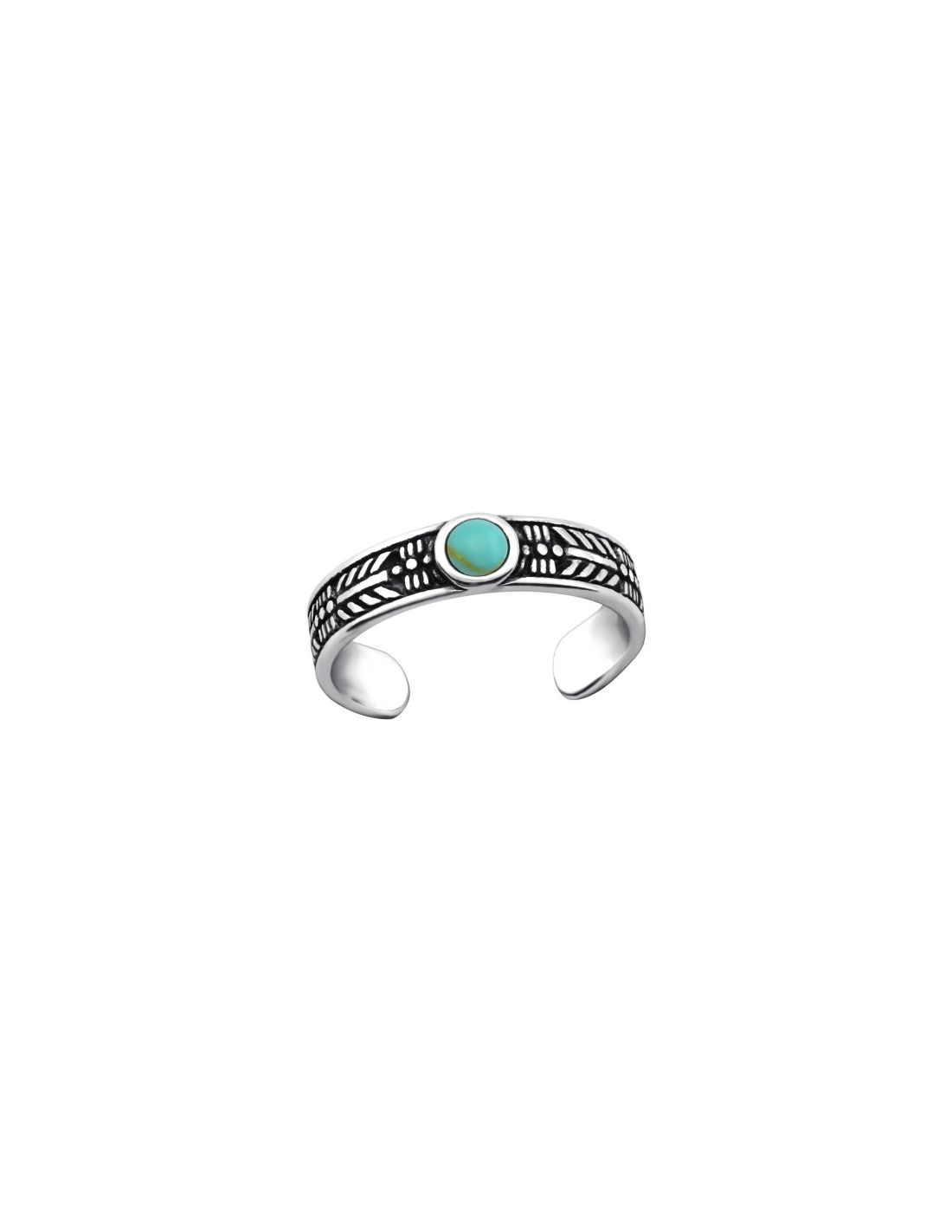 Anillo de Plata 925 Ajustable Round...