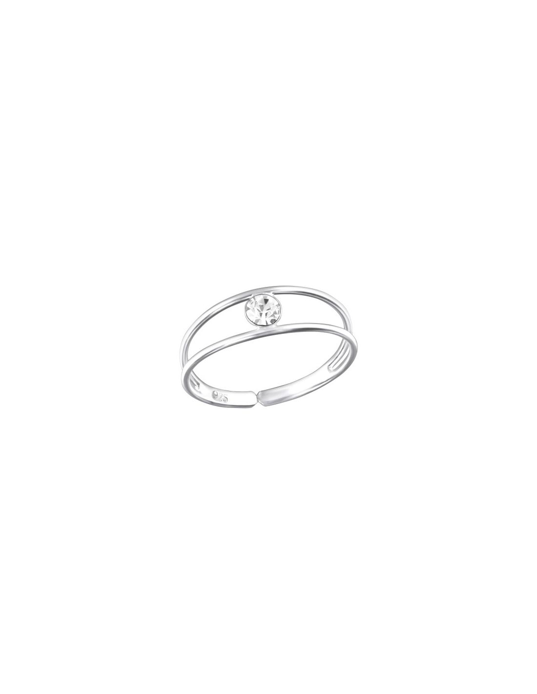 Anillo de Plata 925 Ajustable Single...