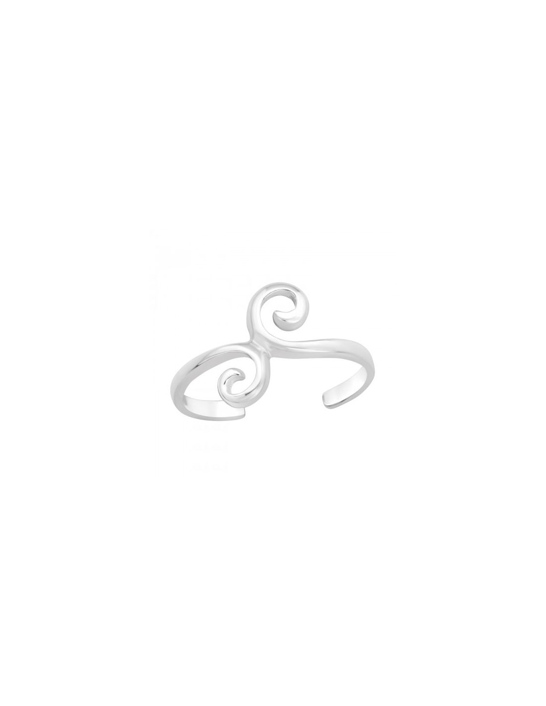 Anillo de Plata 925 Ajustable Spiral...