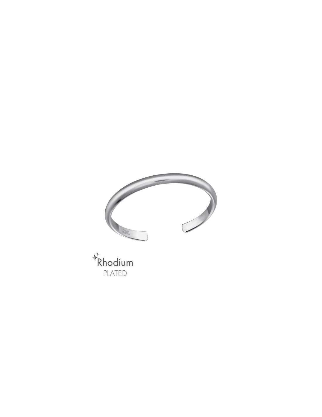 Anillo de Plata 925 Ajustable 2Mm 47484