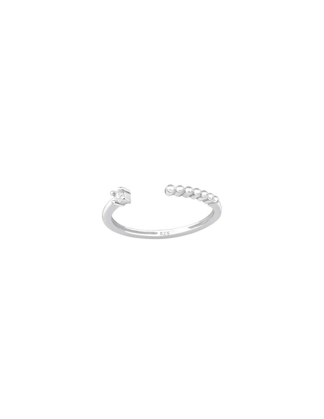 Anillo de Plata 925 Ajustable Dots...