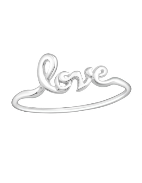 Anillo de plata 925 "Love"...