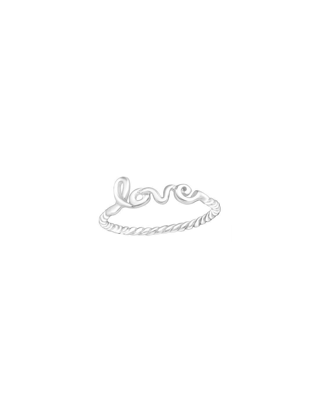 Anillo de plata 925 "Love" Talla  6