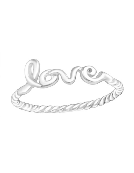 Anillo de plata 925 "Love"...