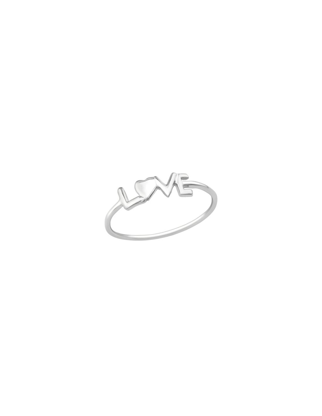 Anillo de plata 925 "Love" Talla  8