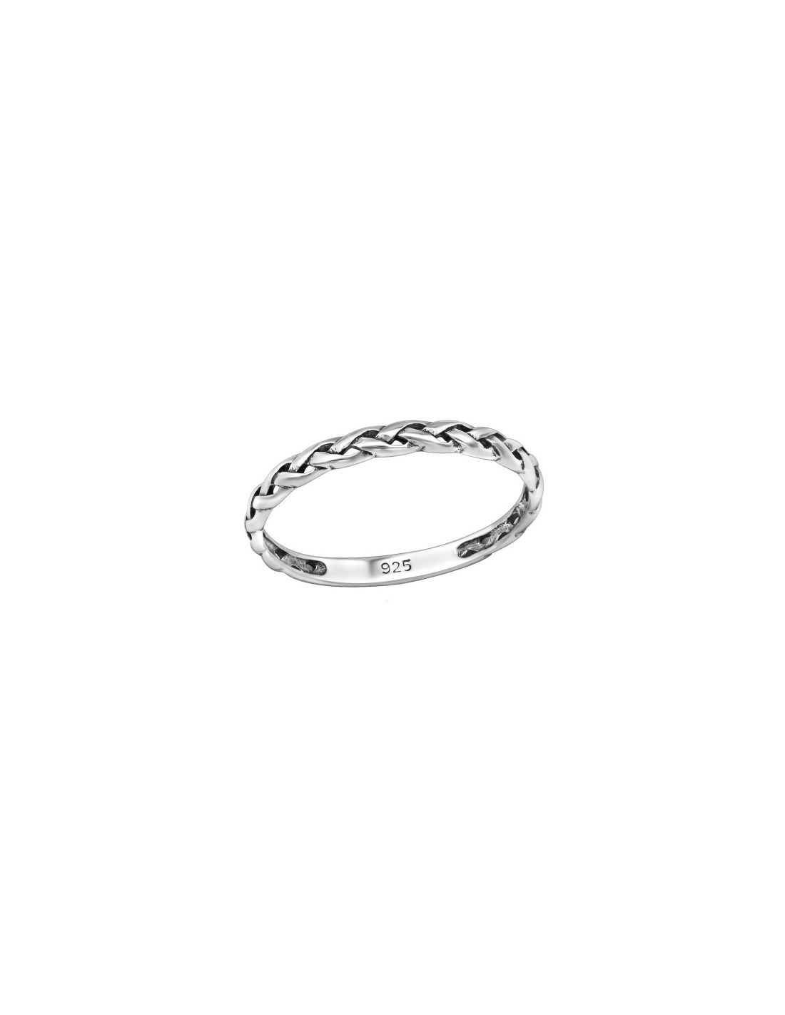 Anillo de plata 925 Braided Talla  7