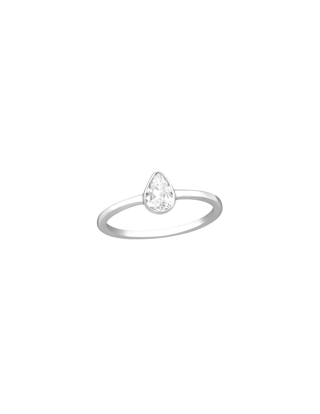 Anillo de plata 925 Pear Talla  6