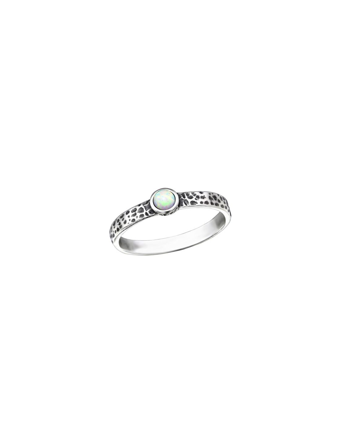 Anillo de plata 925 Hammered Talla  5