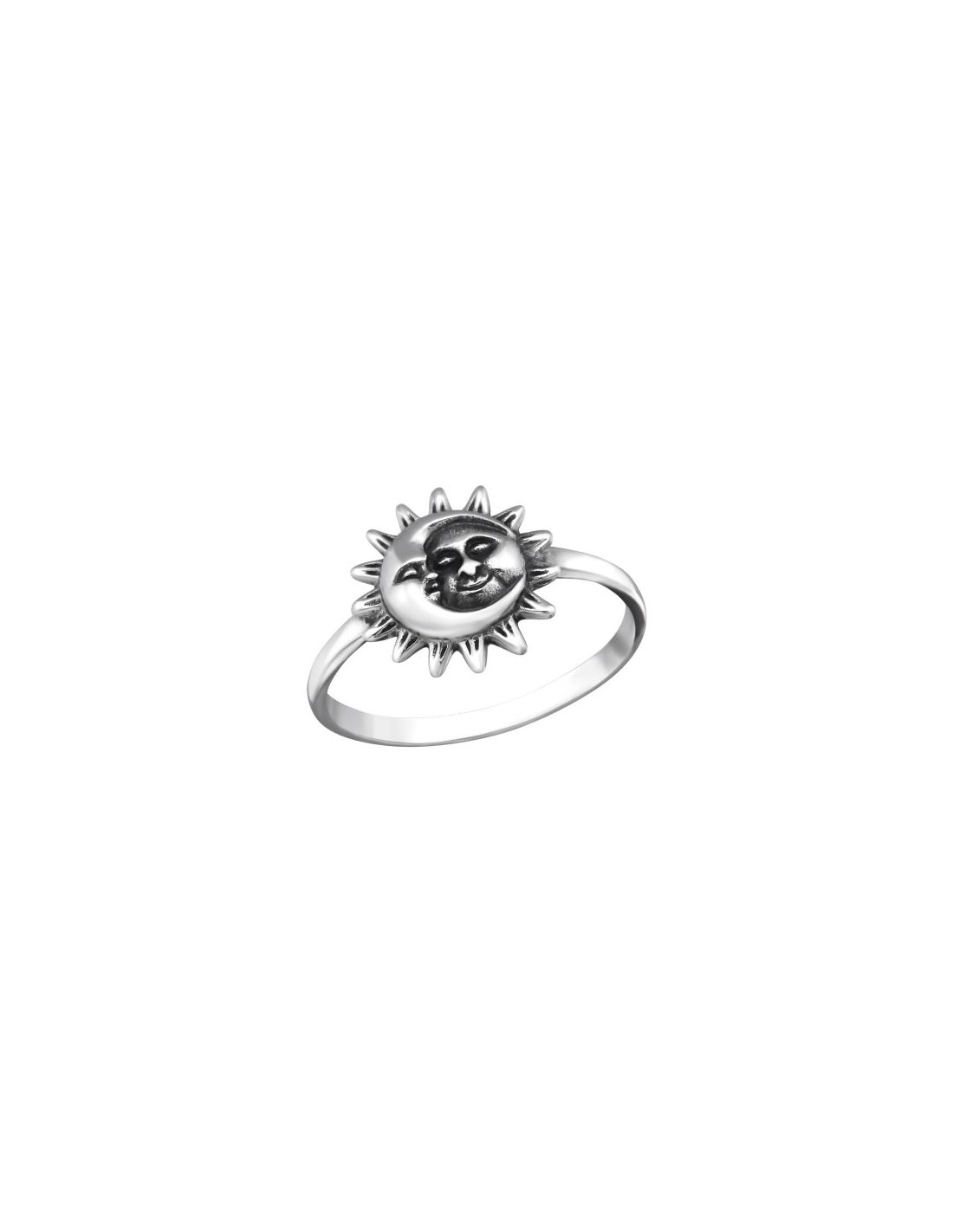 Anillo de plata 925 Sun And Moon...