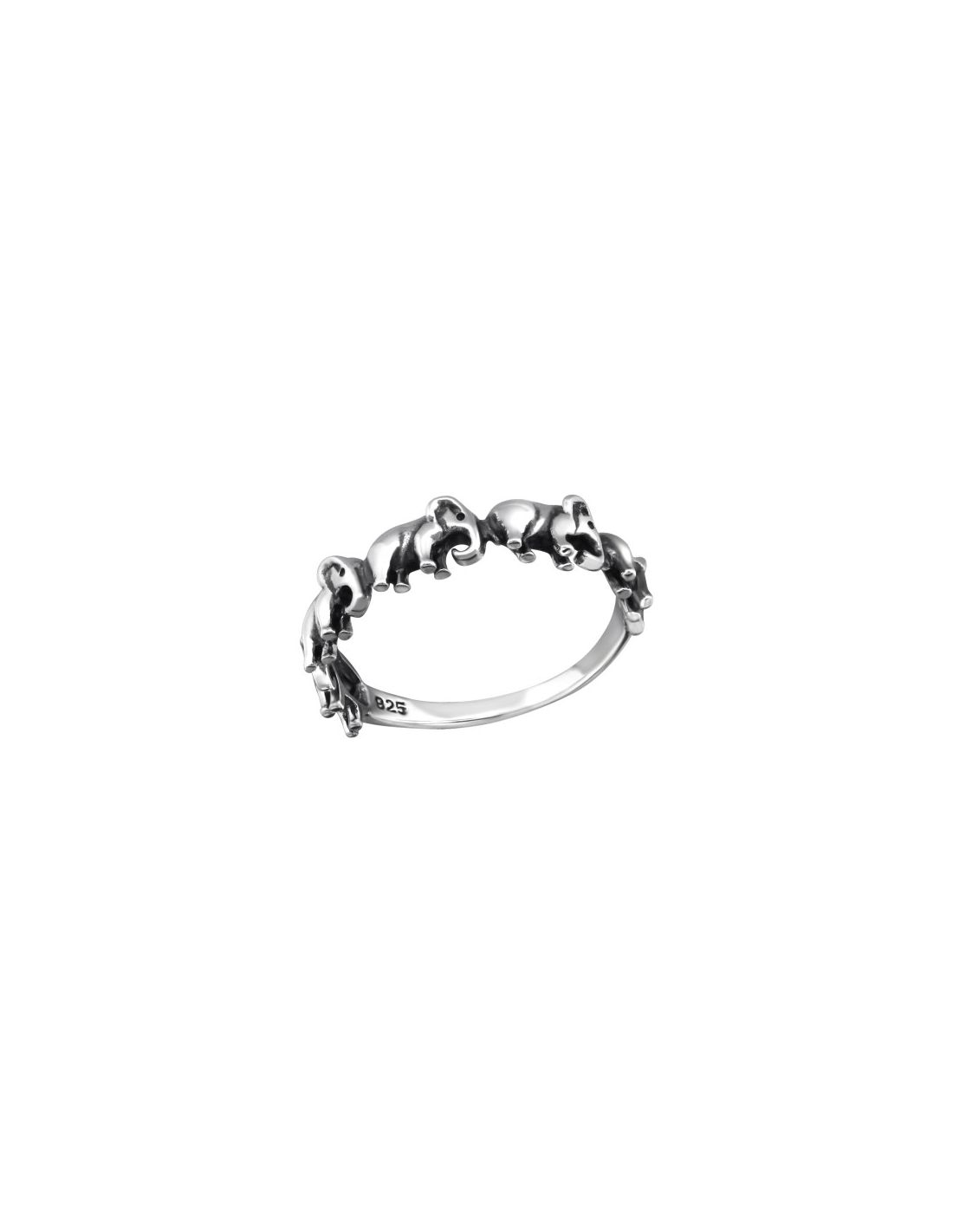 Anillo de plata 925 Elephant Talla  7