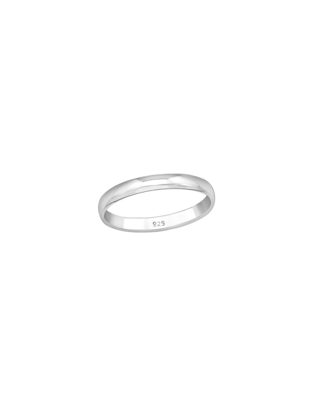 Anillo de plata 925 3Mm Band Talla  6