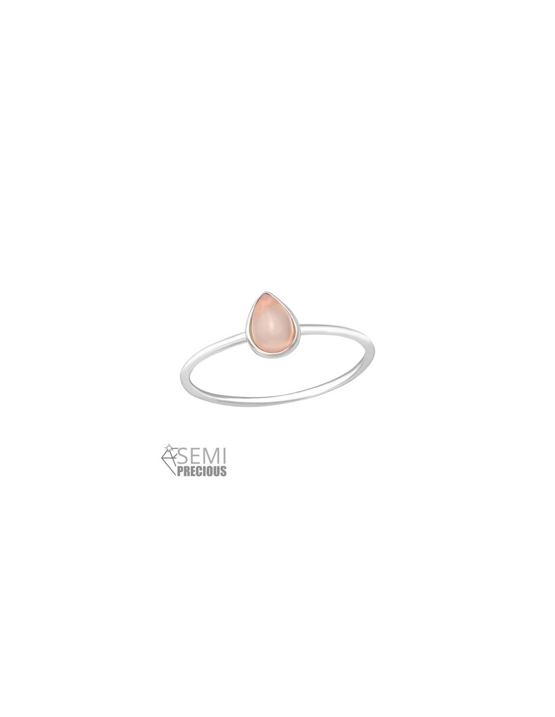 Anillo de plata 925 Pear Talla  7.5