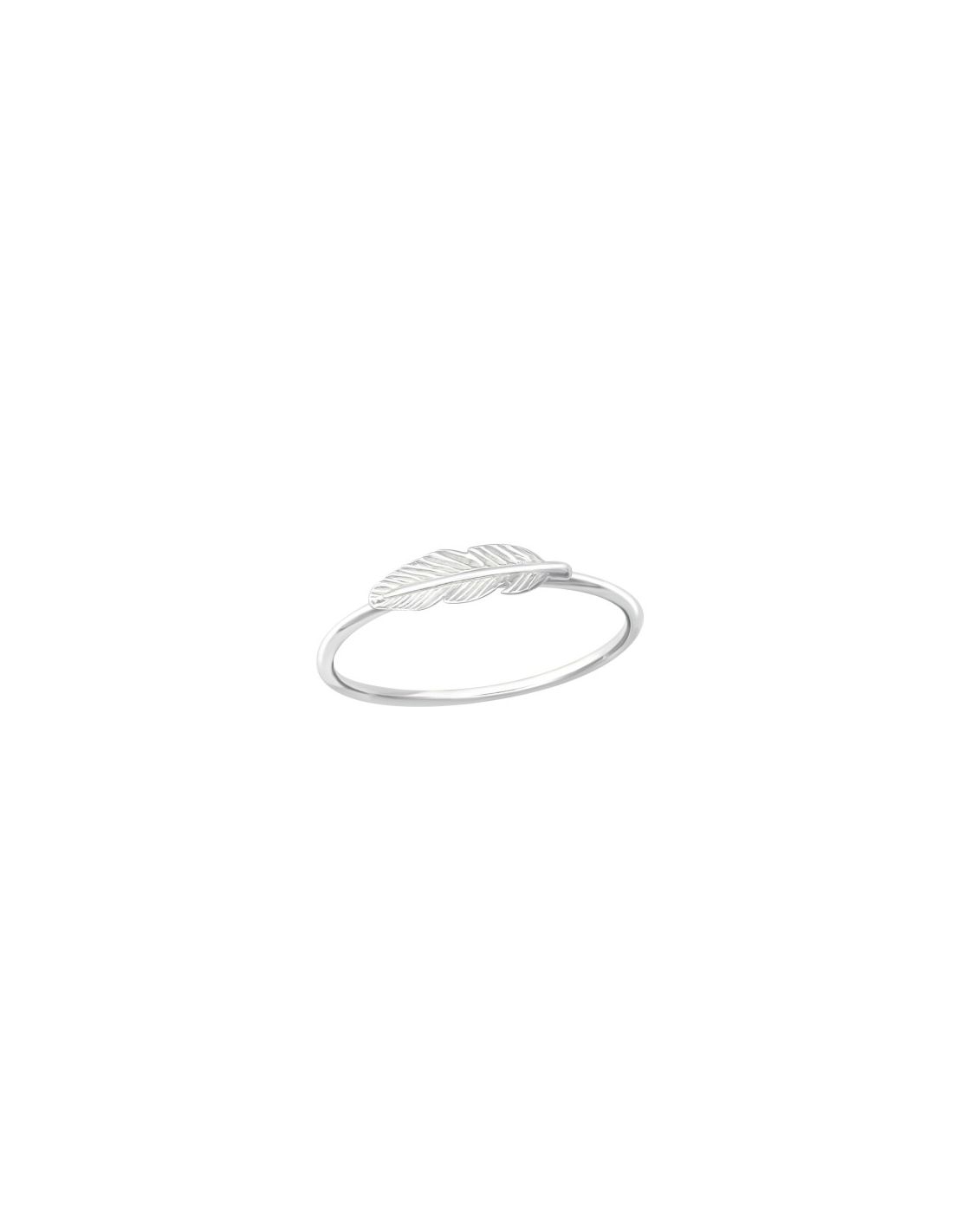 Anillo de plata 925 Feather Talla  8