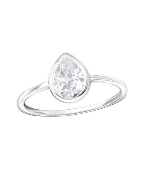 Anillo de plata 925 Pear...