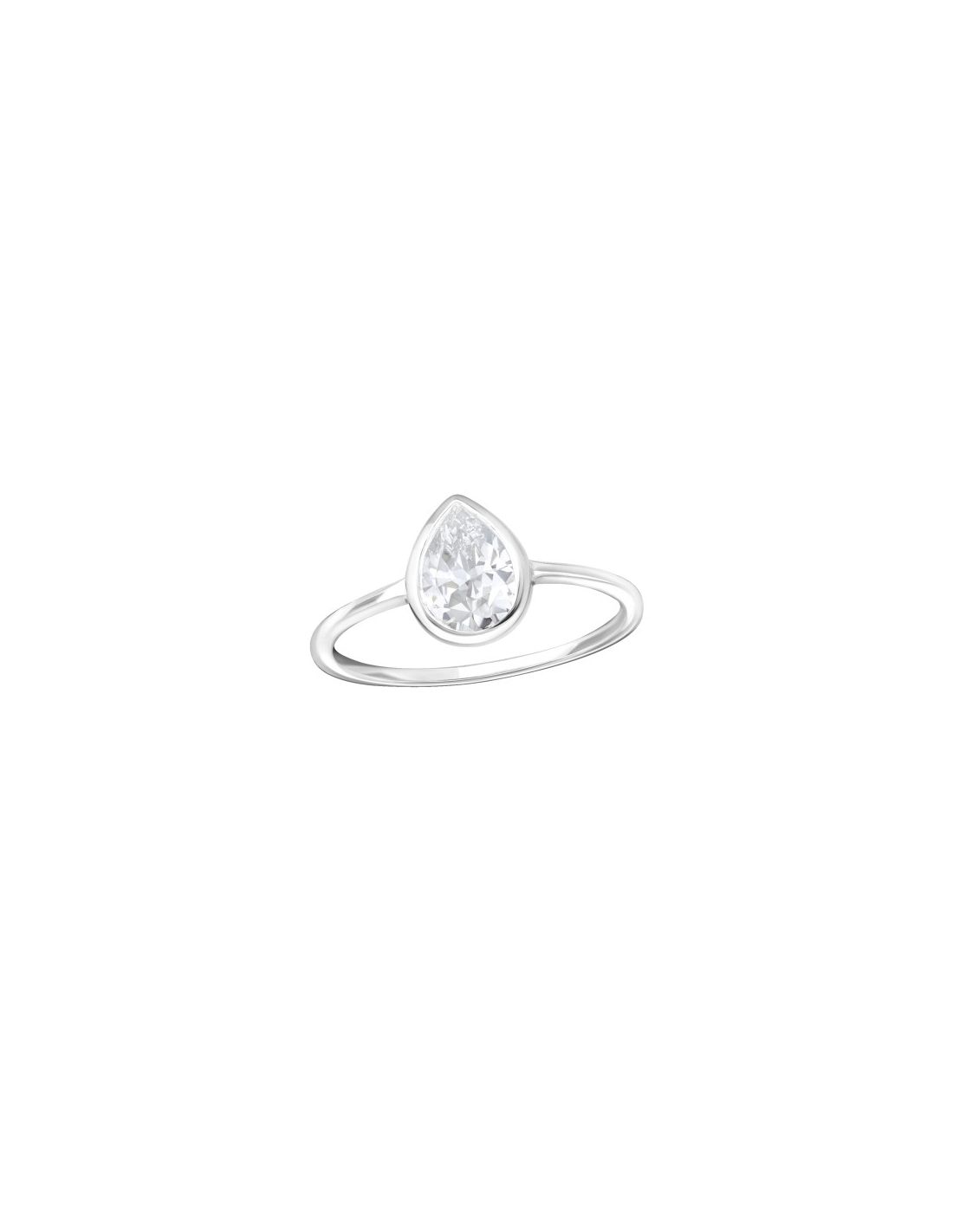 Anillo de plata 925 Pear Talla  8