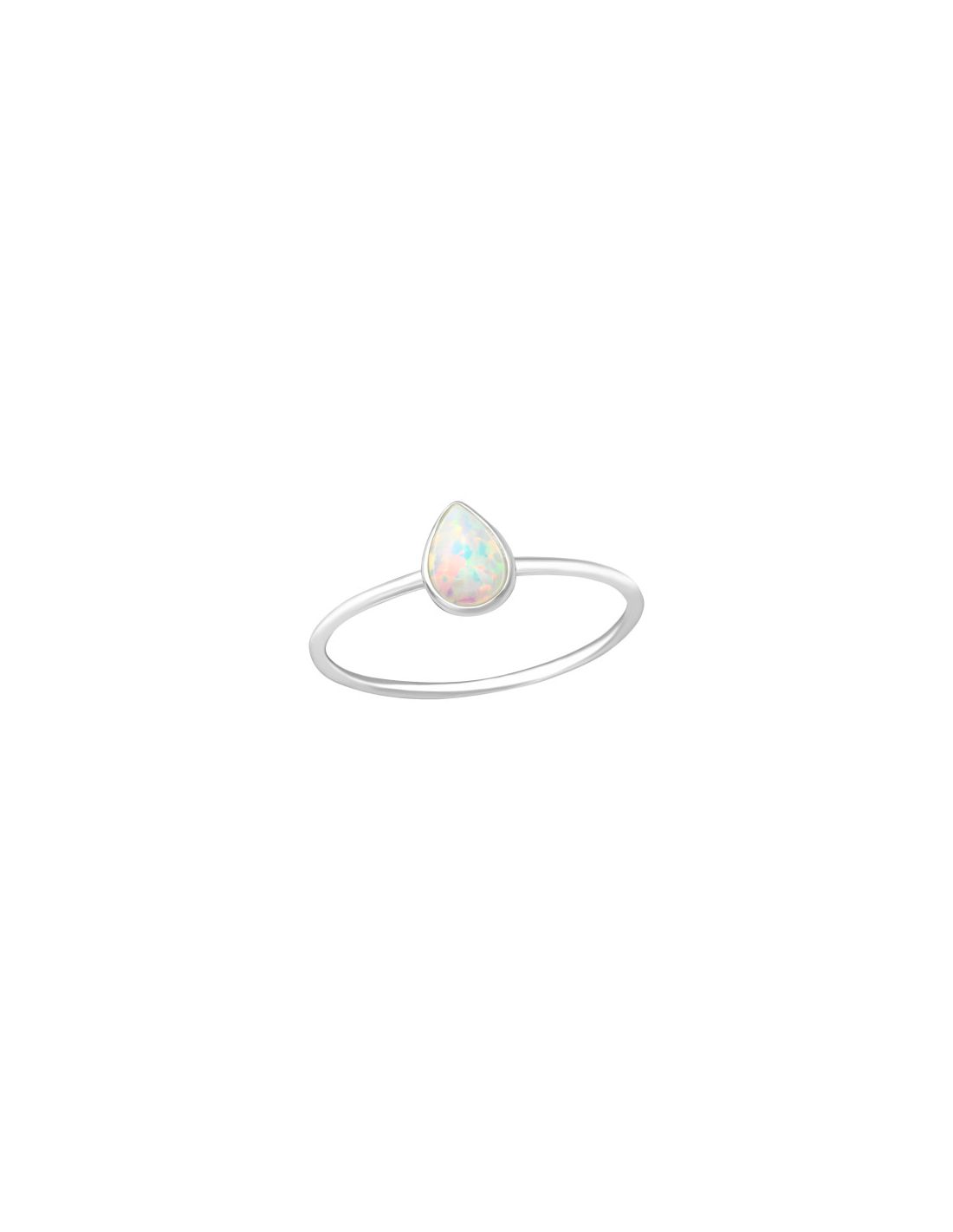 Anillo de plata 925 Pear Talla  8
