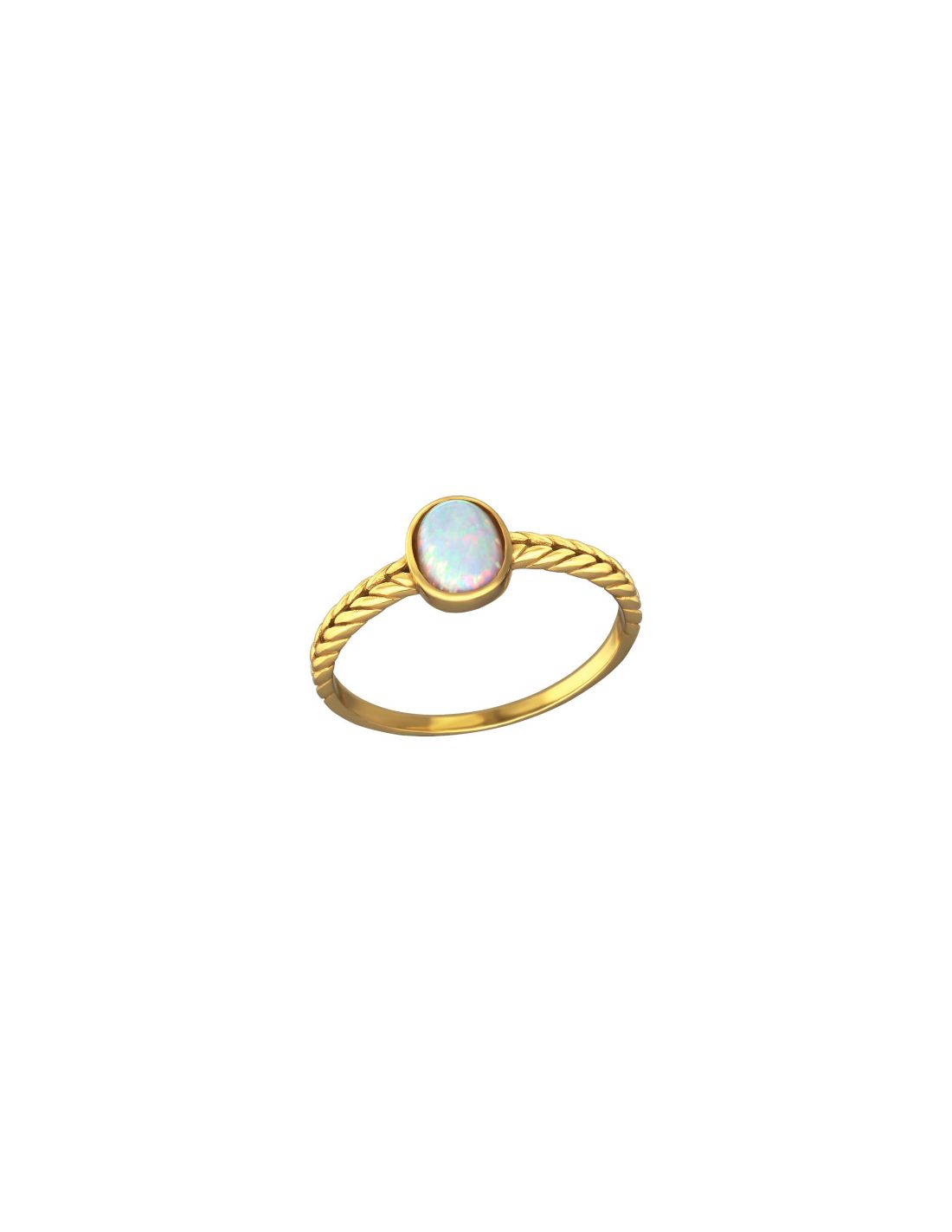 Anillo de plata 925 Braided Talla  6