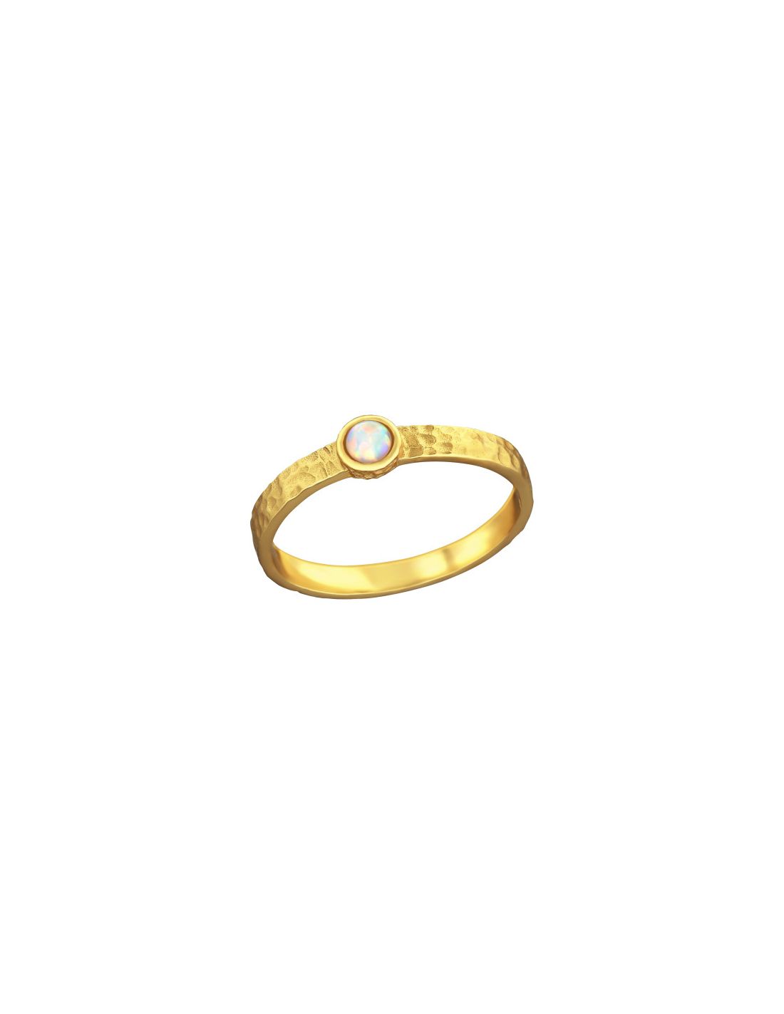 Anillo de plata 925 Hammered Talla  8