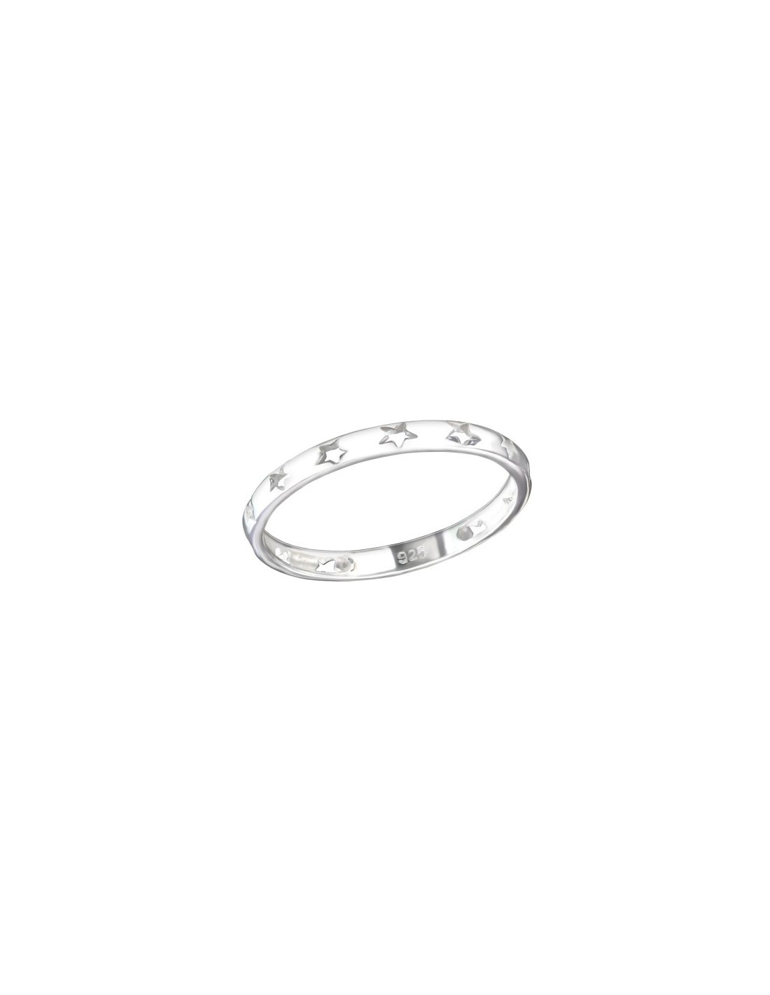 Anillo de plata 925 Star Talla  7.5