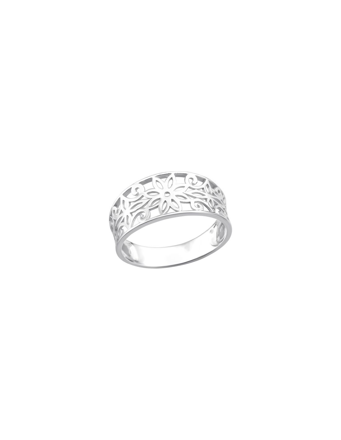 Anillo de plata 925 Flower Talla  8