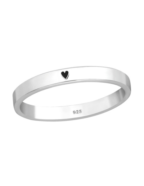 Anillo de plata 925 Heart...