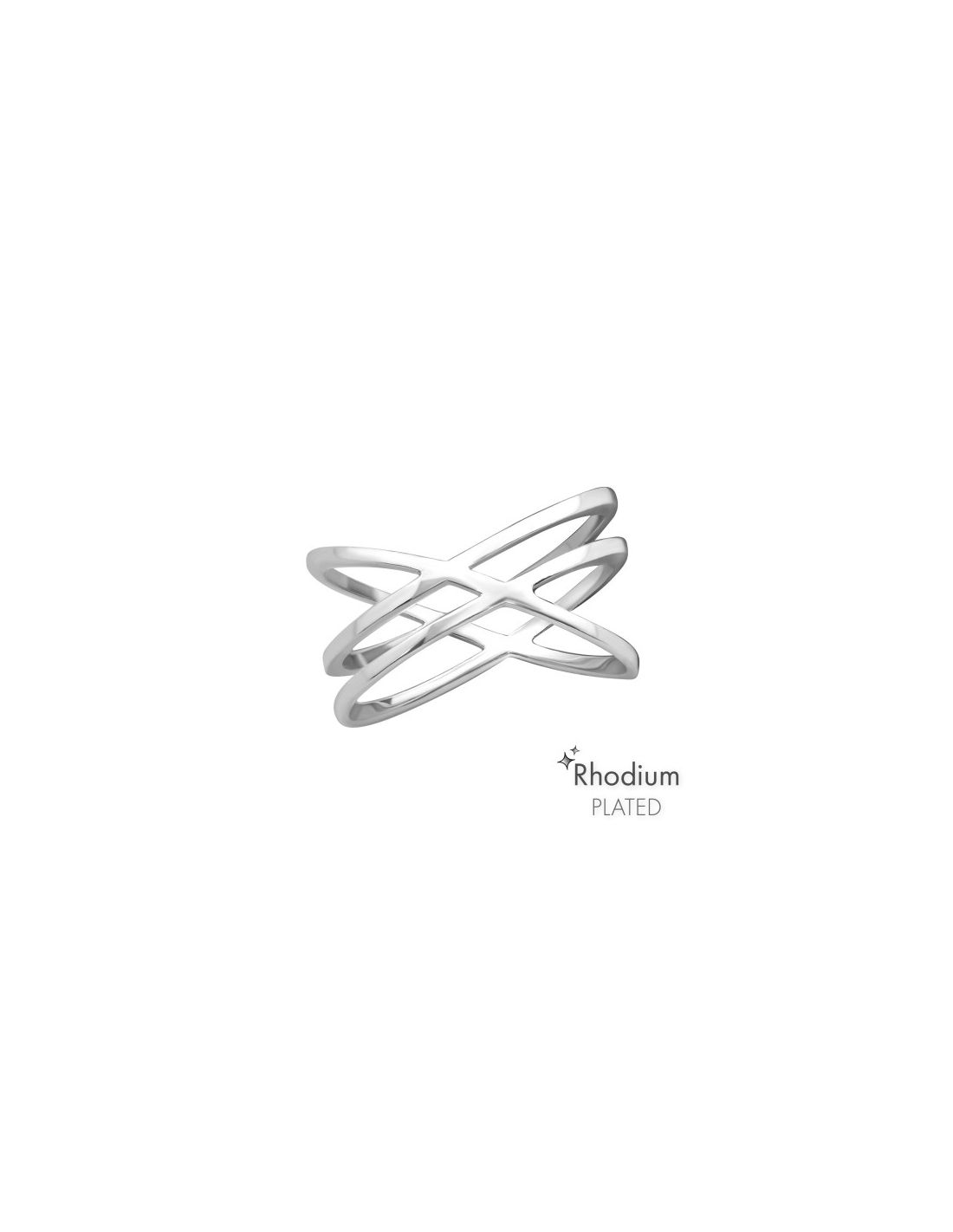 Anillo de plata 925 Intertwining...