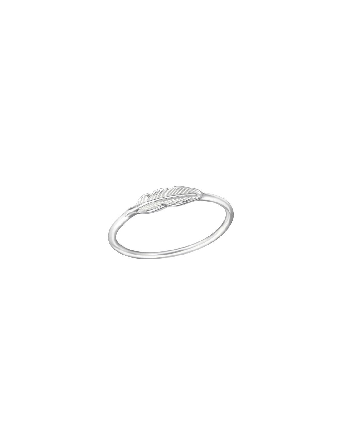 Anillo de plata 925 Feather Talla  8