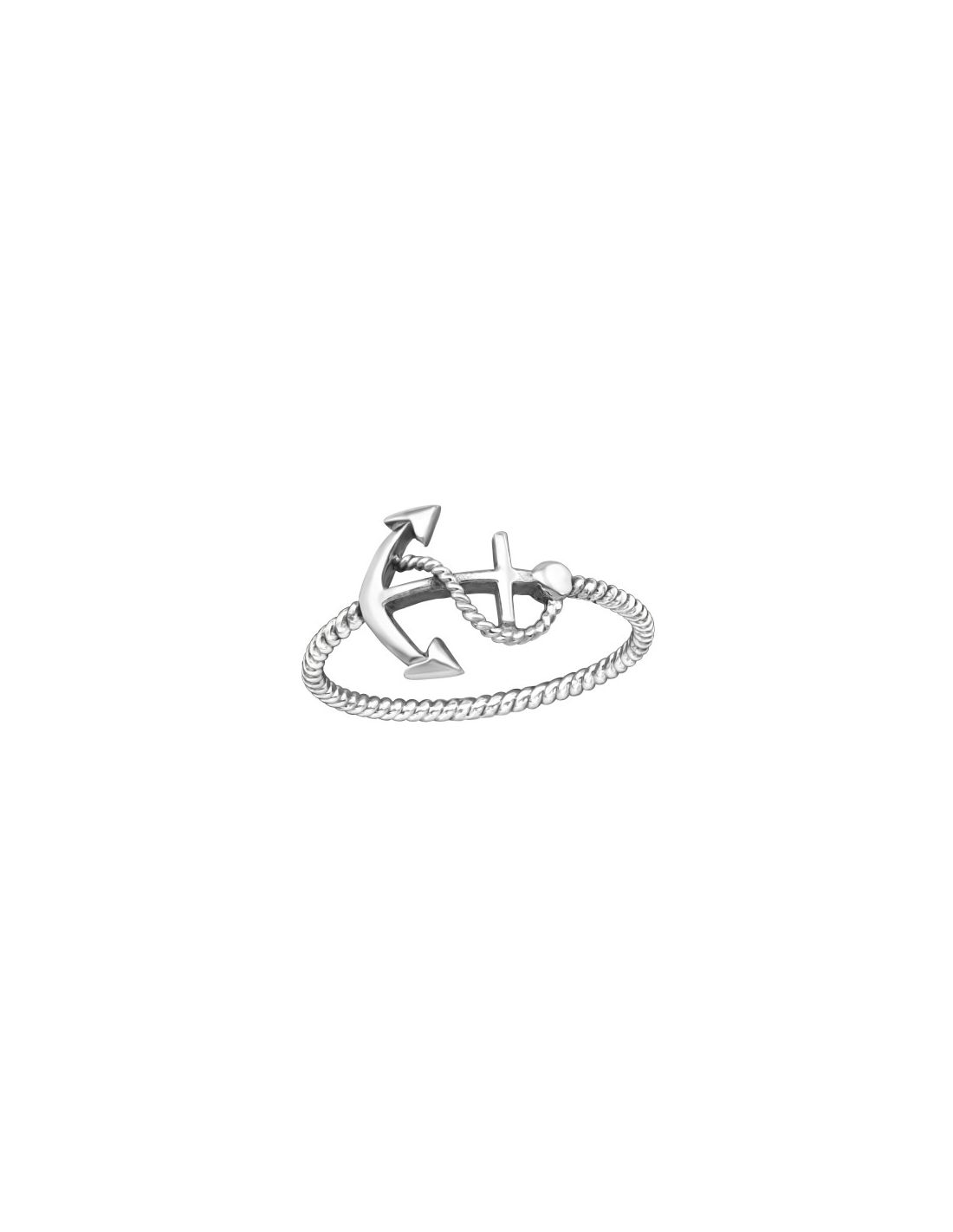 Anillo de plata 925 Anchor Talla  8