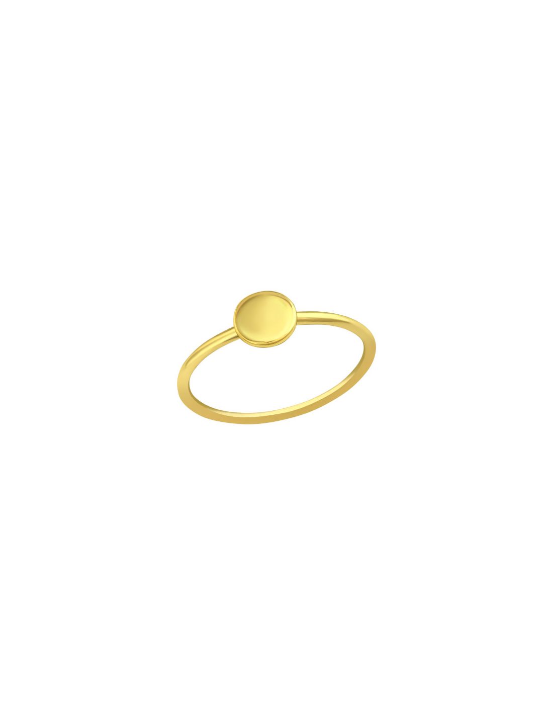 Anillo de plata 925 Round Disc Talla  6