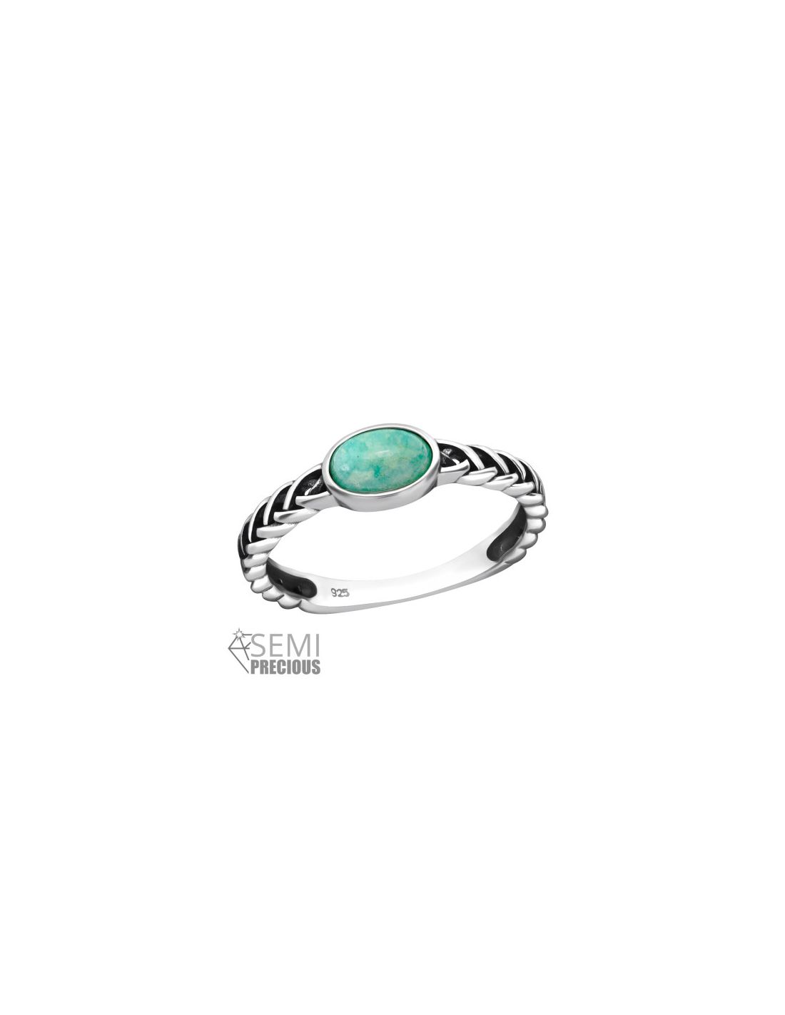 Anillo de plata 925 Oval Talla  6