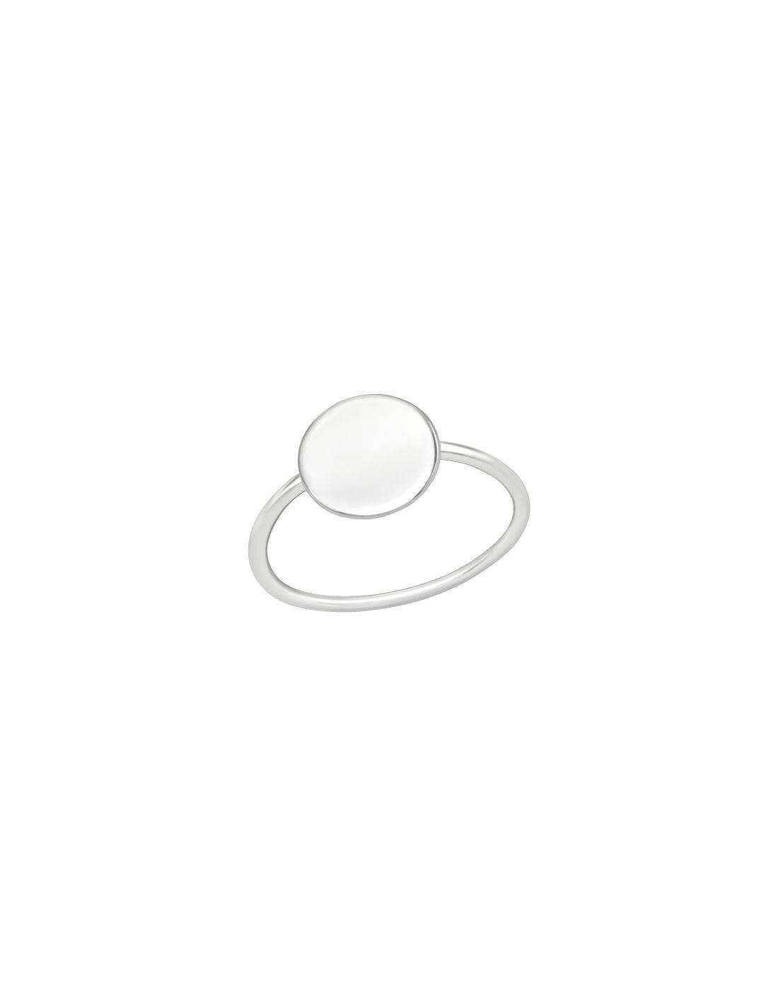 Anillo de plata 925 Round Disc Talla  9