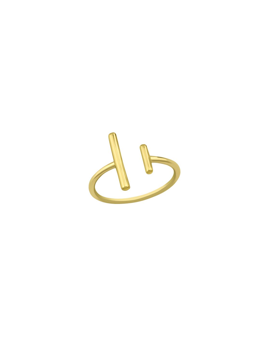 Anillo de plata 925 Double Bar Talla  5