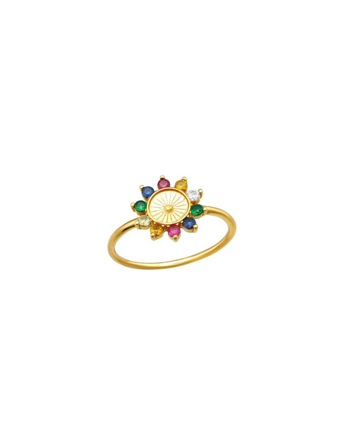 Anillo de plata 925 Flower Talla  6.5
