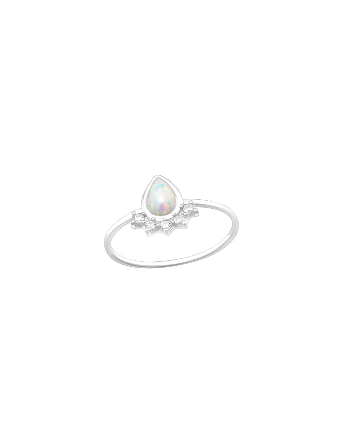 Anillo de plata 925 Pear Talla  6