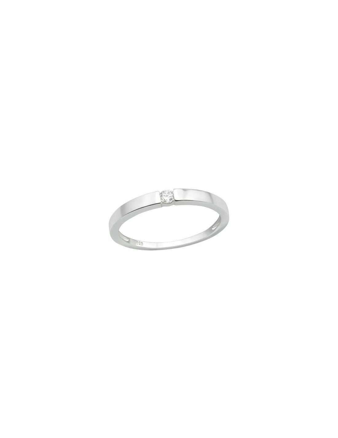 Anillo de plata 925 Single Stone...